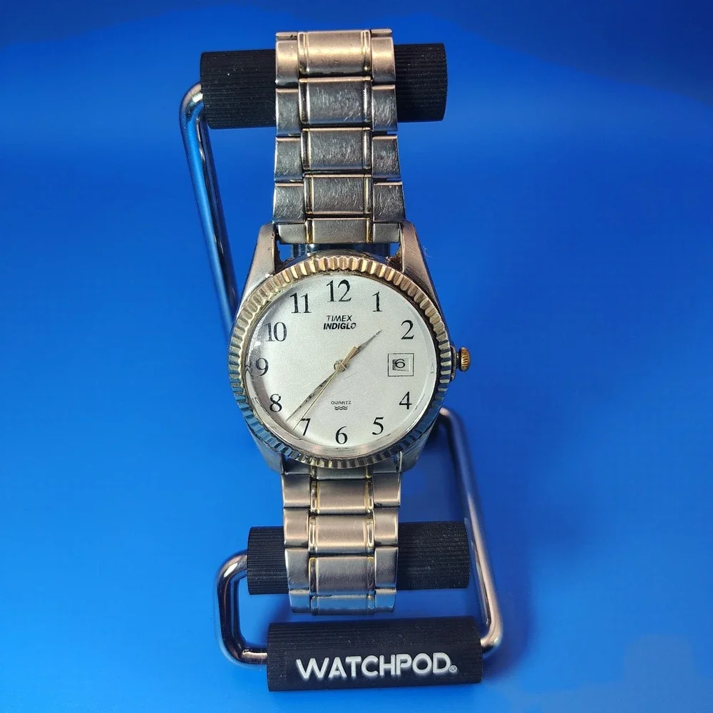 Vintage 2001 Timex Indiglo Presidential 33mm Men's Quartz Watch Fully Restored‎